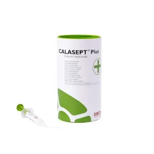 Calasept Plus kelímek a stříkačka
