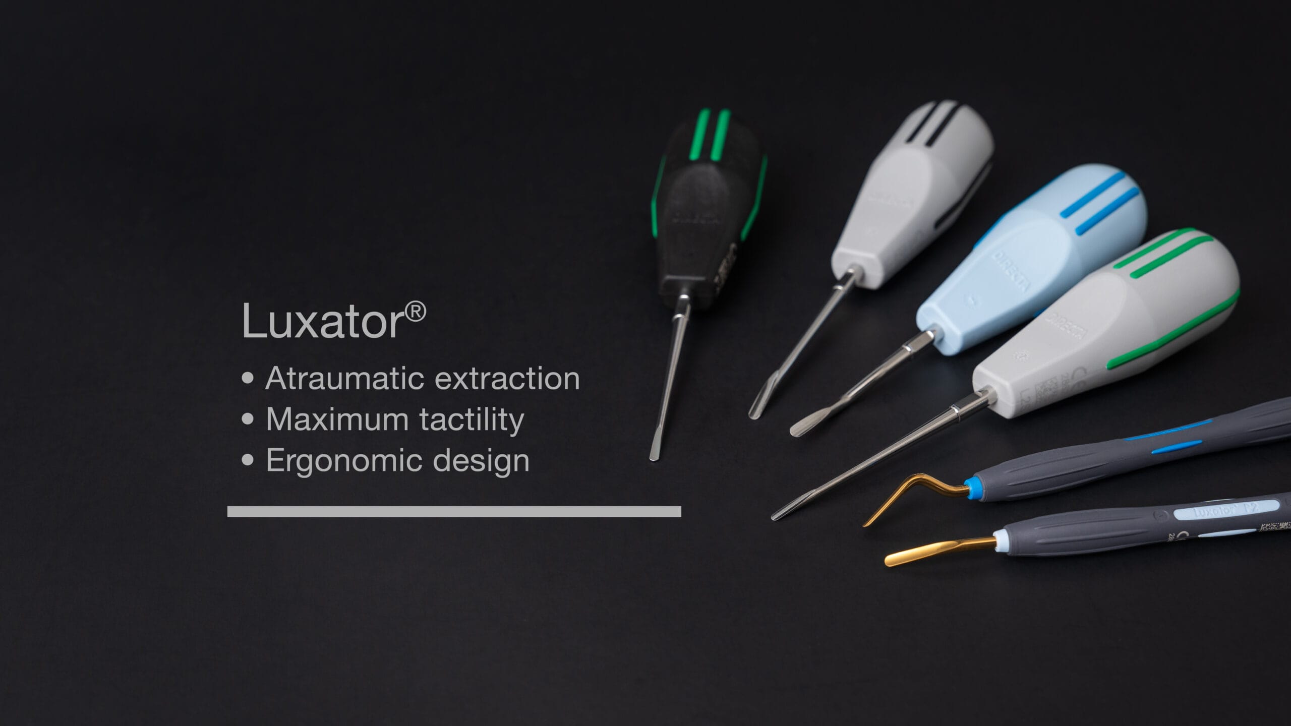 Luxator banner with text